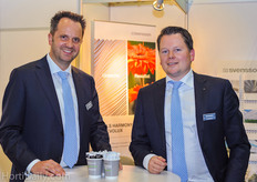 Markus Balan and Laurens Besemer from Svensson screening and shading textiles.