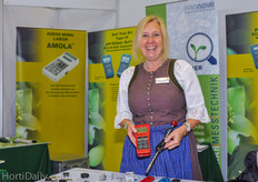 Maaike Hamer from Stelzner dressed for the special occasion.