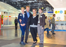 The organization of the 2nd Horti Vienna : H & K Messe. From l-r: Marie Theres Kolsch, Claus Hahnel, Monika Komiago and Nadine Kohlhof.