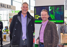Cor Poppe from Benfried together with Wim Roosen from Dutch Plantin. Dutch Plantin was not present at the IHTF, but Roosen said he hopes to be present with a booth at the Greentech next year.