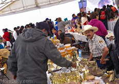 Local crafts and foods market at the open field trials.