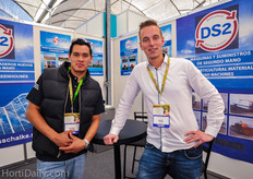 Edgar Lopez from Stolze Mexico together with Mark Scheffers from DS2 / Debets Schalke. According to Mark their was a good interest in used greenhouse material.