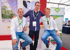 Jesper van der Helm, Nicolas Hernalsteen and Ronald Begelinger from Patron Agri Systems / Filclair greenhouses.