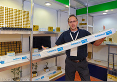 Serge Pas from Cultilene in the booth of distributor Popper