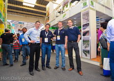 Christ Aarts from C&E Draad Bewerking together with Luis and Ran Propper (Propper-Sohn) and Serge Pas from Cultilene.