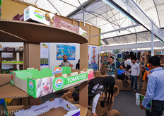 Next to all the technique and plants, also many packaging available at the show.