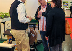 Youn plant propagator Arjen Sonneveld from the Grow Group at the Conic Booth.