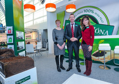 Anna Kavanagh, Aidan Campion and Laura Enache of Bord na Mona
