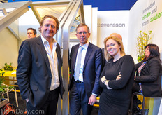 The team from Svensson in the Holland Hall: Maarten Oostenbrink, Hugo Plaisier and Dasha Koptina.