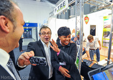 Some fun at the booth from P-Tre