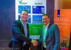 Arjen van Dijk from IGE - NPI together with Arjen Janmaat of HortiMax.