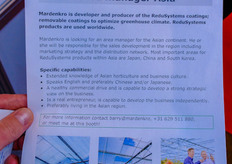 Mardenkro has a vacancy for a position in Asia. Please contact barry@mardenkro.com for more information.