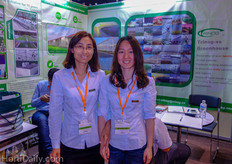 Dong and Sandy from Trinog-sx Xiamen Greenhouse Tech.
