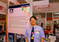 John Hou of JetGreen, a propagator of orchids