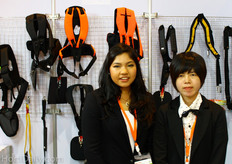 Pancheena Yasabai and Yi Chen Huang from Li Nungg Industrial which is a supplier of straps an back pads.