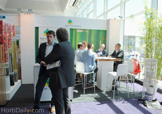 Crowded booth at Agro Adviesburo