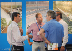 On the left Job Bossers, JB Hydroponics, telling about their gutters.