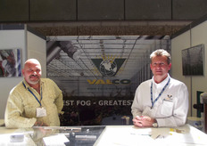 Rik Calvo and Frits Bennik of Valco. They sell high pressure fogging systems