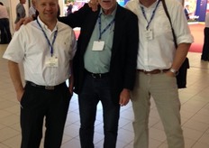 Agam's Chaim Edelman together with his Danish dustributors.