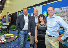 Edo Raus and Robert-Jan de Goey of Dalsem together With Julie Gilbert-Vijverberg of G&V Construction and Dennis Dullemans of AgroLux.