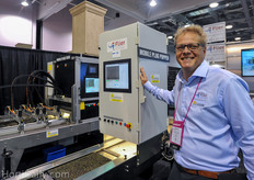 Sjaak Bakker of Flier at the AgriNomix pavilion.