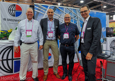 Phil Banning of Geremia Greenhouse visting Edward Verbakel and Bart Kester of VB and Rob van Leeuwen of Crone.