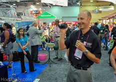 Greg Lecki of the OSU Intern Program interviewing one of his interns.