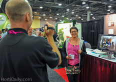 Greg Lecki of the OSU Intern Program interviewing one of his interns.