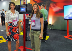 Patricia Dean and Amanda Debevc and Wadsworth Controls in their new booth.