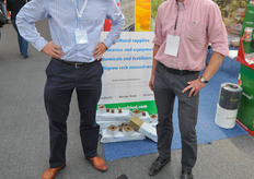 Elmer Vlielander from Benfried International and Arie van de Wijgert from Ferm O Feed who was visiting the show.