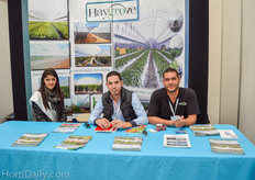Iris Castillo, Roberto del Toro Torres, and Juan Jose Corina from Haygrove Tunnels.