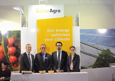 The team of Bonar Agro, the market leader with greenhouse textiles in Turkey : Peter Ollevier, Klaas-Jan De Ruiter, Tayyar Erzurumlu and Evelien Nottebaere.