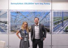 Daphne Kramer and Pascal den Heijer of Van der Hoeven. They realized the project of tomato grower Semay & Akas last year.