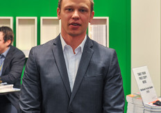 All the way from Canada: Jordan Kniaziew from Orangeline Farms, a year round family owned grower and marketer of specialty greenhouse produce in Leamington.