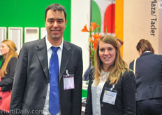 Marcos Amato and Lucie Crouzilles of Agdia Biofords.