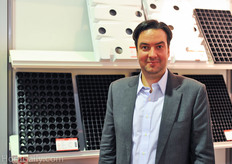 Tero Rapila of Green Automation Export at the booth of Herkuplast.