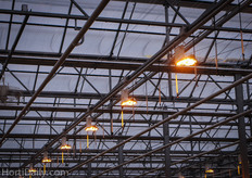 Fresnell lenses and sun collectors in the Daylight Greenhouse at Ter Laak.