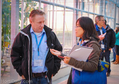 Roger de Jagher from Mardenkro and Li Liu from Costa Farms Australia.