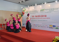 The ceremony started with a traditional dance