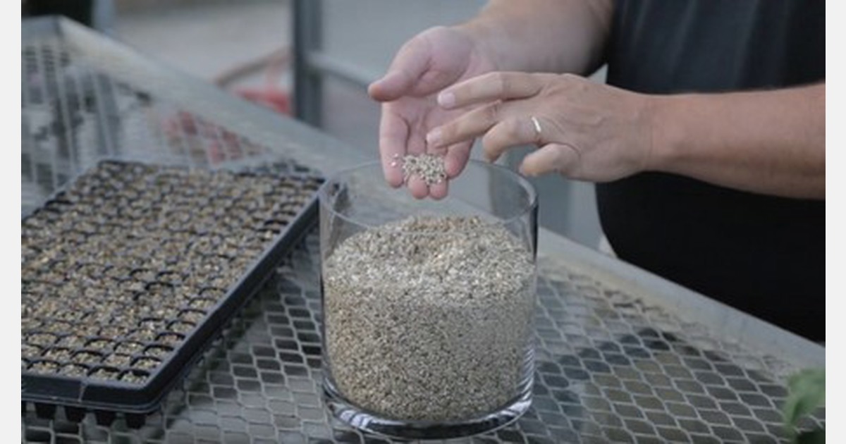 "Vermiculite has a high totalporosity and has good nutrientholding