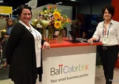 Ball ColorLink's Heather Ivanovich and Joy Barker connect with Ball customers for WebTrack online ordering and showcase cut flower opportunities.