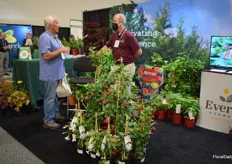 Tom Foley with Everde Growers talking to a visiter.