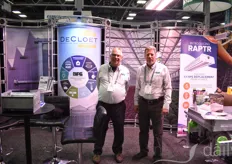 Ron Vanderschee and Mike Faber of De Cloet Greenhouse Manufacturing.