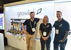 The Growlink team brought along one of their smart irrigation systems. From left to right: David Goodnack, Kandi Humphrey and Colton Breedlove.