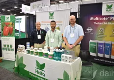 Earl Chipman, Kshitij Khatri, and Todd Jackson of Haifa North America brought along a wide variety of their plant nutrition products.