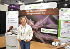 Eliane Hembree was presenting Pelemix’s Cannamix, a coconut fibre growing medium created especially to optimize cannabis production.
