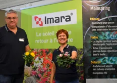 Christophe Lechipre and Christine Besson from Syngenta flowers.
