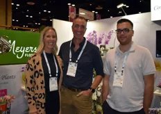 Jaci and Mike van Stekelenburg, John Pasquini from CosMic Plants are very pleased with exhibiting for the first time at IFPA.