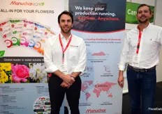 Mathieu Goudeseune and Arthur van Mieghem with Manuchar Agro (Fertilizers)  We are all-in for your flowers