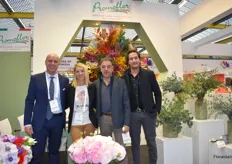 Andrea and Chiara Moraldo, Bianchi Lorenzo and Franco Barbagelata from the company Promoflor